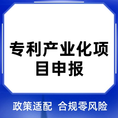 专利产业化项目申报